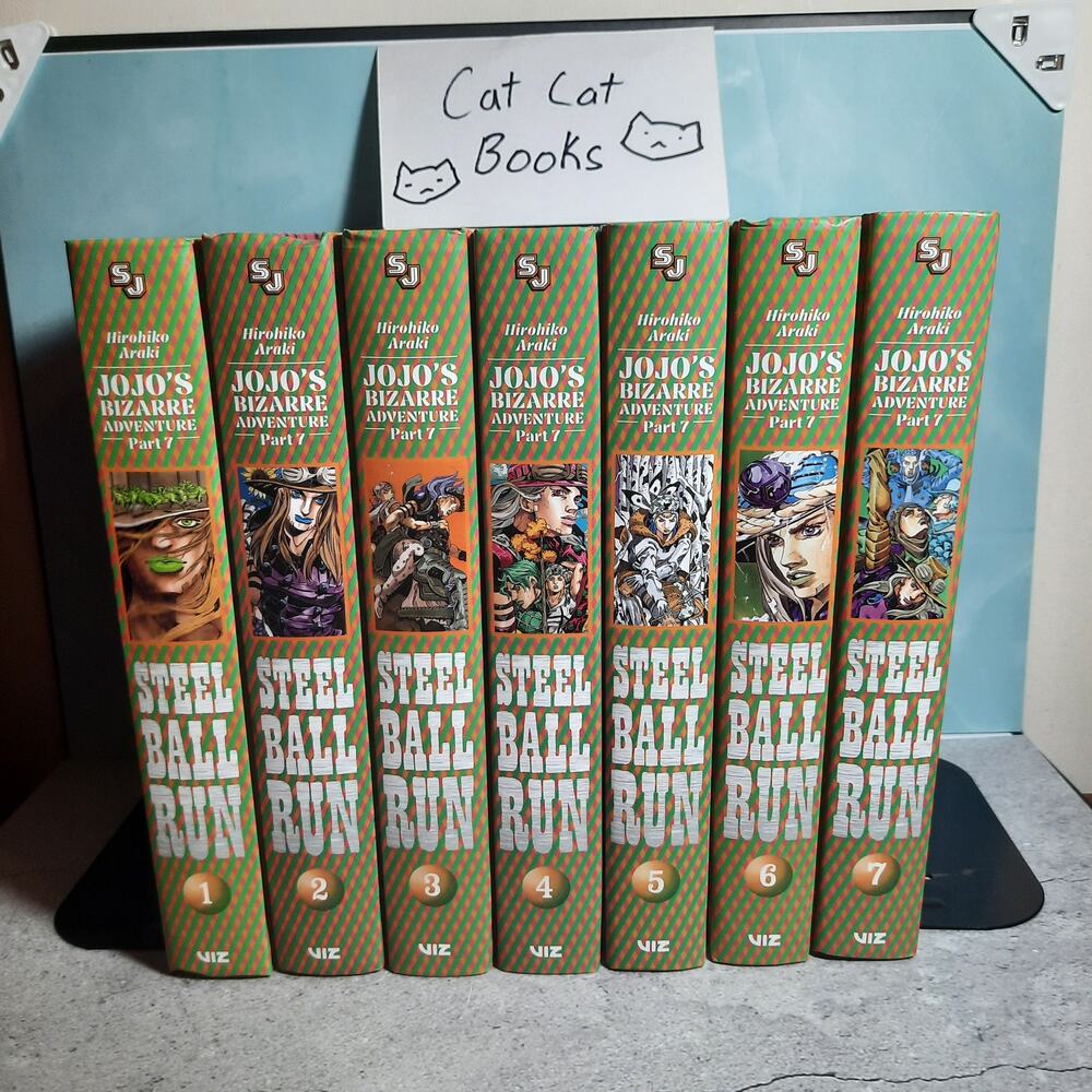 📚Jojo's Bizzare Adventure Part 7 Steel Ball Run Vol. 1-7 English Manga